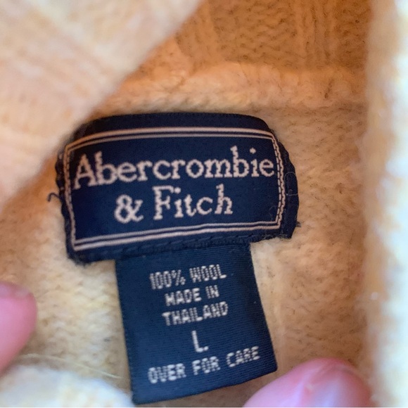 Vintage 100% Wool Zipup Knit Cardigan Sweater Hood - Picture 3 of 8